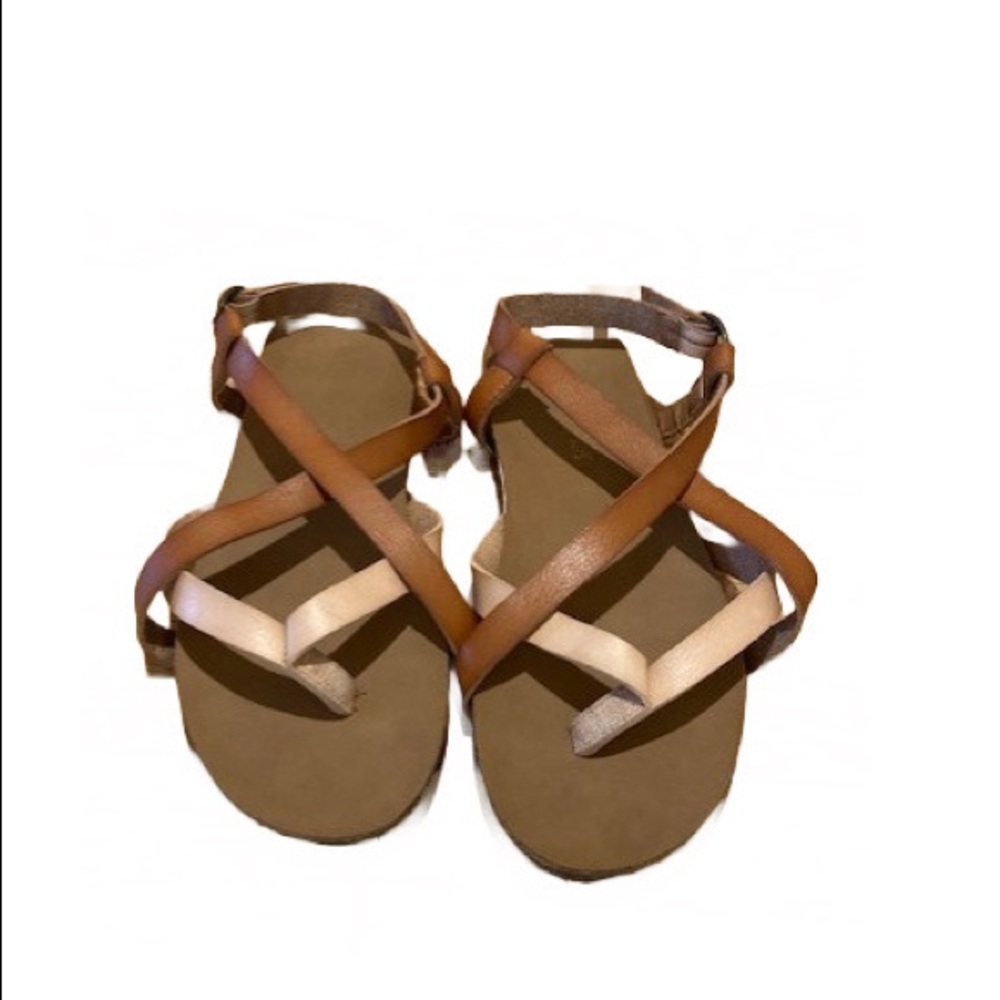 Two Tone Gladiator Sandals